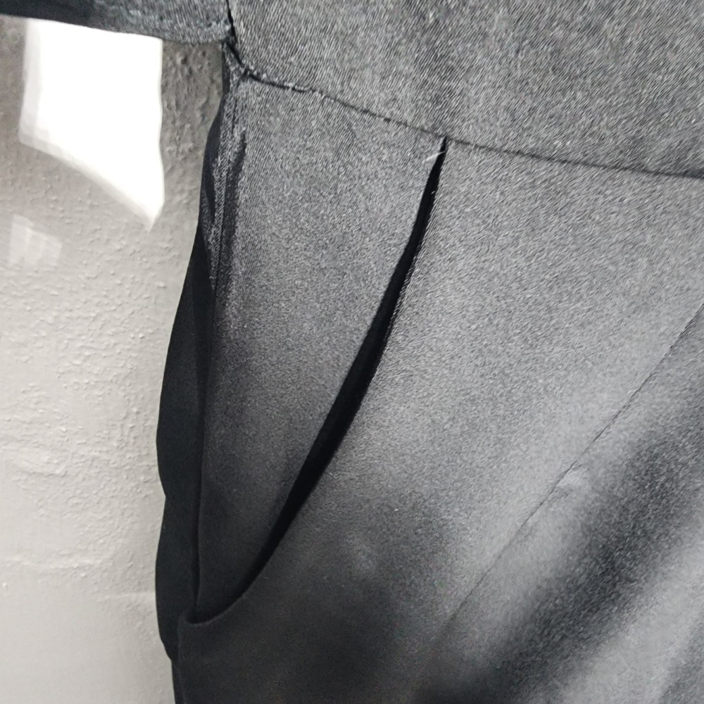 All Row Black Sleeveless Wrap Front Jumpsuit with Side Tie DM1178 Womens Small - Picture 5 of 14